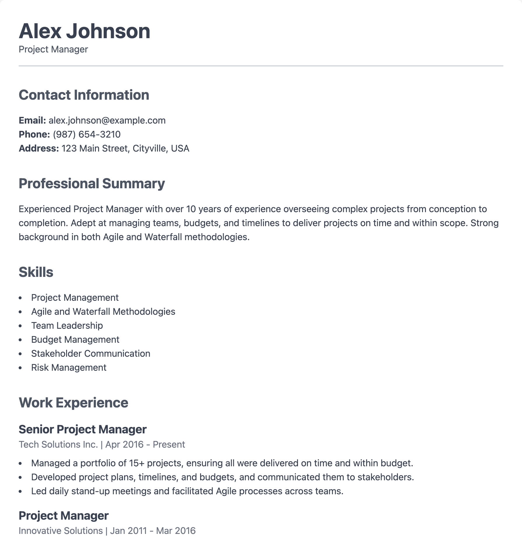 Professional Template